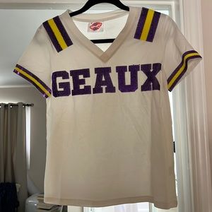 Sparkle city jersey tee LSU size small